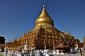 Bagan Myanmar. Shwezigon pagoda.  